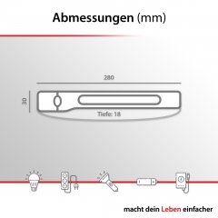 ARCAS 5 + 3W LED Kopflampe mit Sensor, aufladbar per USB, 380 Lumen