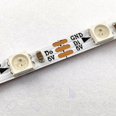 Pixel LED-Stripe mit 3535 RGB WS2812 200cm 5V steuerbar extra schmal nur 4mm