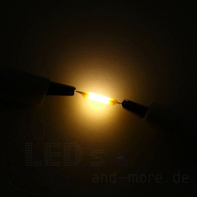 Filament LED Stick 18mm Golden Weiß 2200K 50mA, 360° 18 Lumen