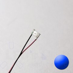 SMD LED mit Anschluss Draht 0603 Blau 70 mcd 120°