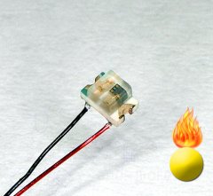 0805 Flacker SMD LED Gelb, 250 mcd, 120° Candle Light...