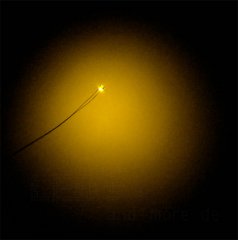 0805 Flacker SMD LED Gelb, 250 mcd, 120° Candle Light mit Lackdraht