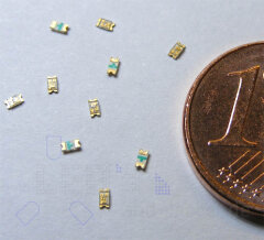 SMD LED 0603 Eisblau Cyan 90 mcd 130° Ultrahell