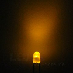 3mm LED Gelb Diffus 60° Low Current