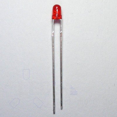3mm LED Rot Diffus 60° Low Current