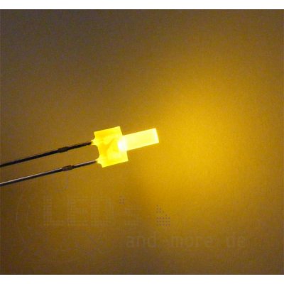 Diffuses 2,0 mm Tower LED, Gelb, 45 mcd 100°