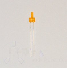 Diffuses 2,0 mm Tower LED, Orange, 220 mcd 90°