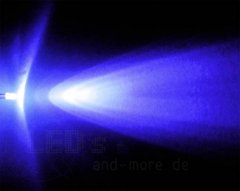 3mm LED ultrahell UV mit Anschlusskabel 1500mcd 5-15 Volt