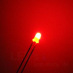 3mm DUO LED Bi-Color Kalt Weiß / Rot Diffus Bipolar