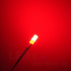 3mm DUO LED Diffus Zylindrisch Rot / Warm Weiß,...