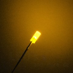 3mm LED Diffus Zylindrisch Gelb 150 mcd 110°