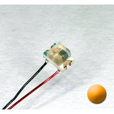 0805 SMD Blink LED Orange Amber mit Anschluss Draht, 85 mcd 120°