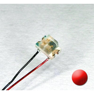 0805 SMD Blink LED Rot mit Anschluss Draht, 90 mcd, 120°