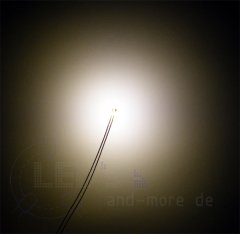 SMD LED mit Anschluss Draht 0805 Warm Weiß 600 mcd 120°