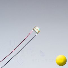 SMD LED mit Anschluss Draht 0805 Gelb 130 mcd 120°