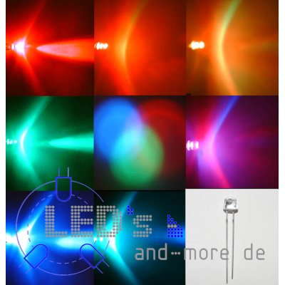RGB Farbwechsel LED 4,8mm Tempo Langsam