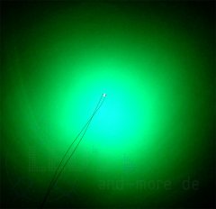SMD LED mit Anschluss Draht 0805 Tief Grün 350 mcd 120°