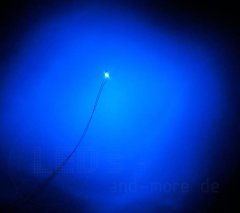SMD LED mit Anschluss Draht 0805 Blau 200 mcd 120°