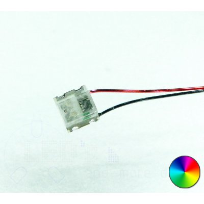 SMD LED 0805 RGB Farbwechsel Effekt mit Anschluss Draht
