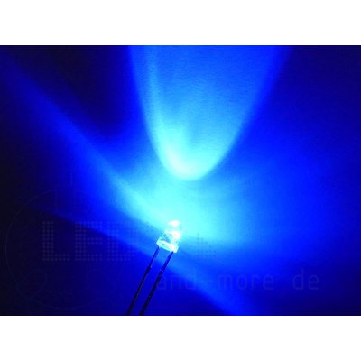 3mm Blink LED Blau 2500mcd 30° selbstblinkend 1,8-2,3Hz