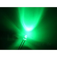 3mm Blink LED Grün 5000mcd 30° selbstblinkend 1,8-2,3Hz
