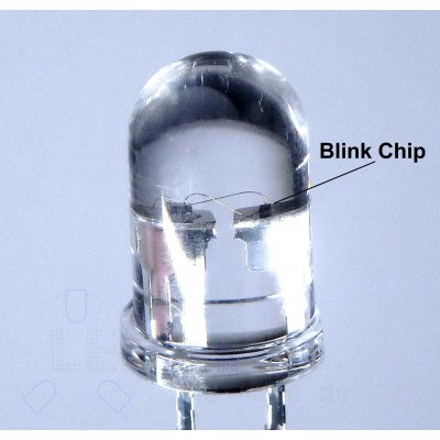 5mm Blink LED Grün klar 14400 mcd 30°
