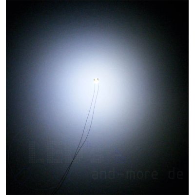 SMD LED mit Anschlussdraht 1206 Weiß 350 mcd 120°