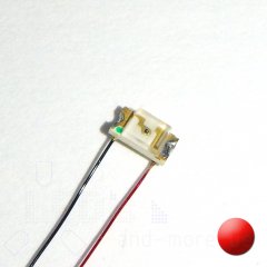 SMD LED mit Anschlussdraht 1206 Rot 50 mcd 120°