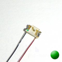SMD LED mit Anschlussdraht 1206 Tiefgrün 300 mcd 120°