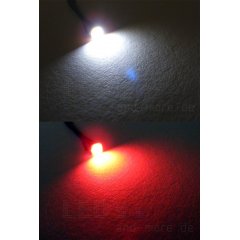 Duo SMD LED Weiß / Rot 3528 PLCC4 120°, 500mcd / 300mcd