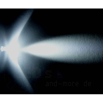 Ultrahelles 5mm LED Weiß 13.000 mcd 30°