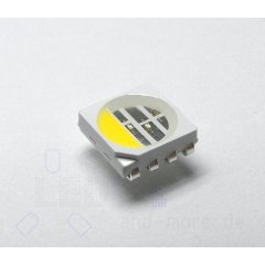 4in1 SMD LED RGBKW 6500K Kalt Weiß 140° 5050 PLCC8