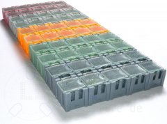 SMD Aufbewahrungsbox Leer Container für Bauelemente Grau