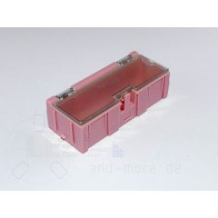 SMD Aufbewahrungsbox Leer Container für Bauelemente Rosa...