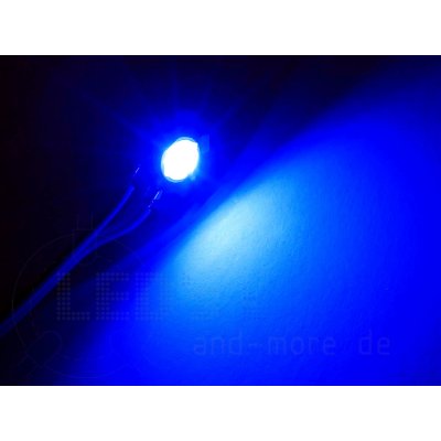 Highpower LED 3 Watt Blau 470nm 45 Lumen 140°