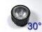 Linse Optik Reflektor mit 30° Schwarz / Diffus für Highpower LED