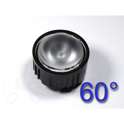 Linse Optik Reflektor mit 60° Schwarz / Diffus für Highpower LED