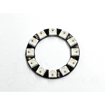 RGB Digi-Dot LED Ring 12x mini LEDs SK6812 25,5mm