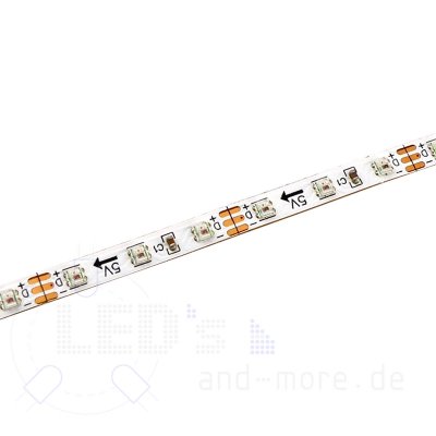Pixel LED-Stripe RGB WS2812 100cm 5V steuerbar weiß extra schmal