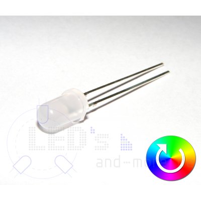 Ultrahelles 5mm RGB Farbwechsel LED Diffus Schnell 70°