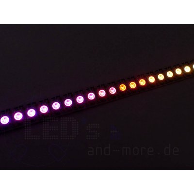 Pixel LED-Stripe RGB WS2812 100cm/144LEDs 5V steuerbar weiß