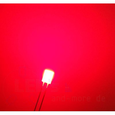 5mm LED Diffus Zylindrisch Rot 150 mcd 140°