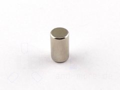 Magnet Stab Zylinder Ø 5 x 8,47 mm vernickelt, 970g, N45 Neodym