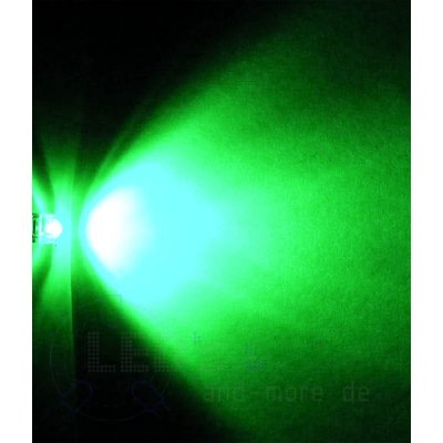 Superflux LED Ultrahell Grün 5000 mcd 80° Flux