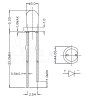 klares Ultrahelles 3mm LED Tief Grün 8000 mcd 30°