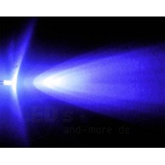 klares Ultrahelles 3mm LED UV (Schwarzlicht) 1000 mcd 25°