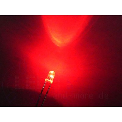 3mm Blink LED Rot 1000mcd 30° selbstblinkend 1,8-2,3Hz