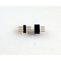 Mini Steckverbinder Stiftleiste 1x3pol RM 1,0 Stecker +...