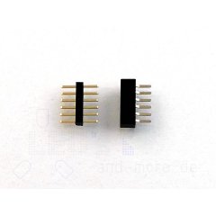 Mini Steckverbinder Stiftleiste 1x6pol RM 1,0 Stecker +...