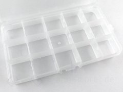 Sortierbox Kunststoff Box klein transparent 15...